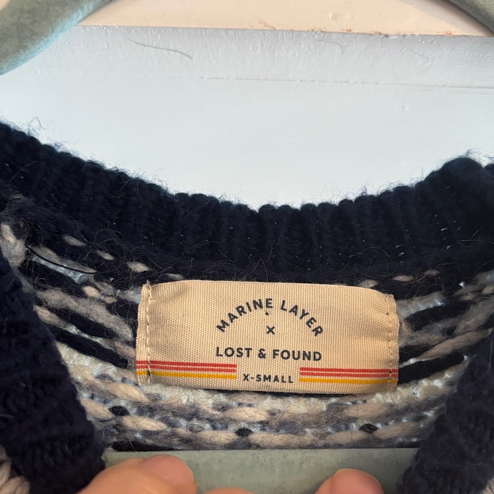 Marine Layer Multicolor Nordic Pattern Sweater - image 4